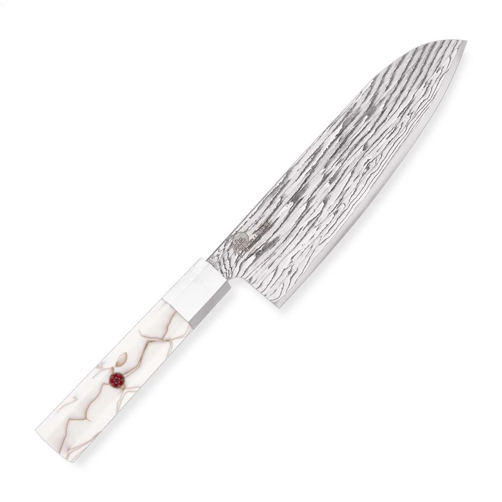 foto Kuchy�sk� n�� Santoku 180 mm Dellinger� Forged White Wave
